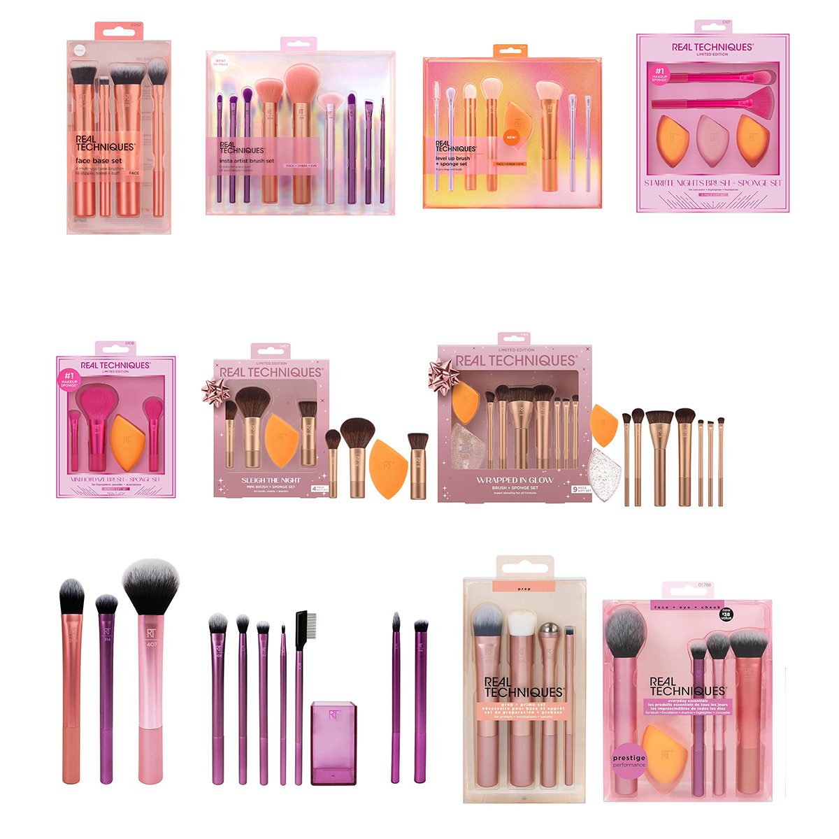 Beauty Makeup Eyeshadow - Juego completo de brochas de maquillaje