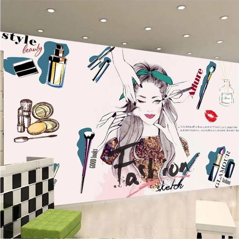 Beauty Makeup Wallpaper - Productos personalizados, cosméticos pintados a mano,