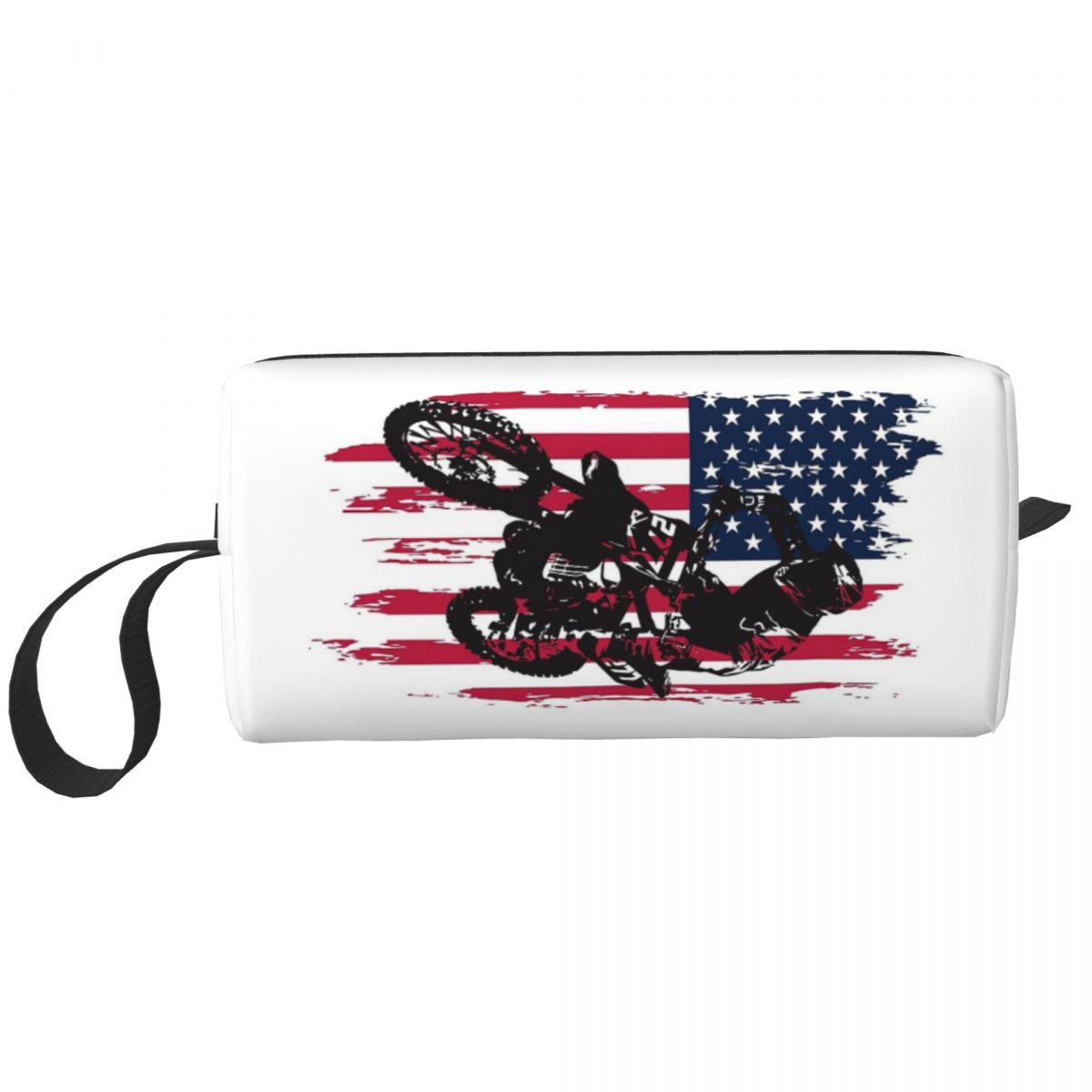Beauty Makeup Usa - Bolsa de maquillaje con bandera americana