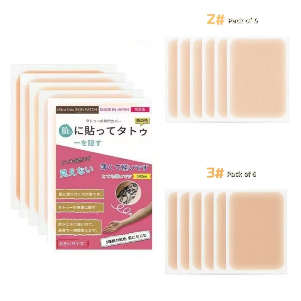 Pressed Powder Foundation - Pegatinas Correctoras de Tatuajes Unisex, Ultrafinas,