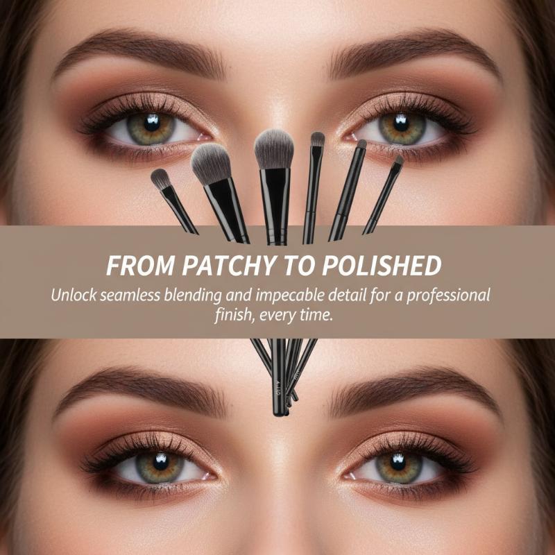 Beauty Makeup Eyeshadow - Juego de 5/6/8/10 Brochas de Maquillaje