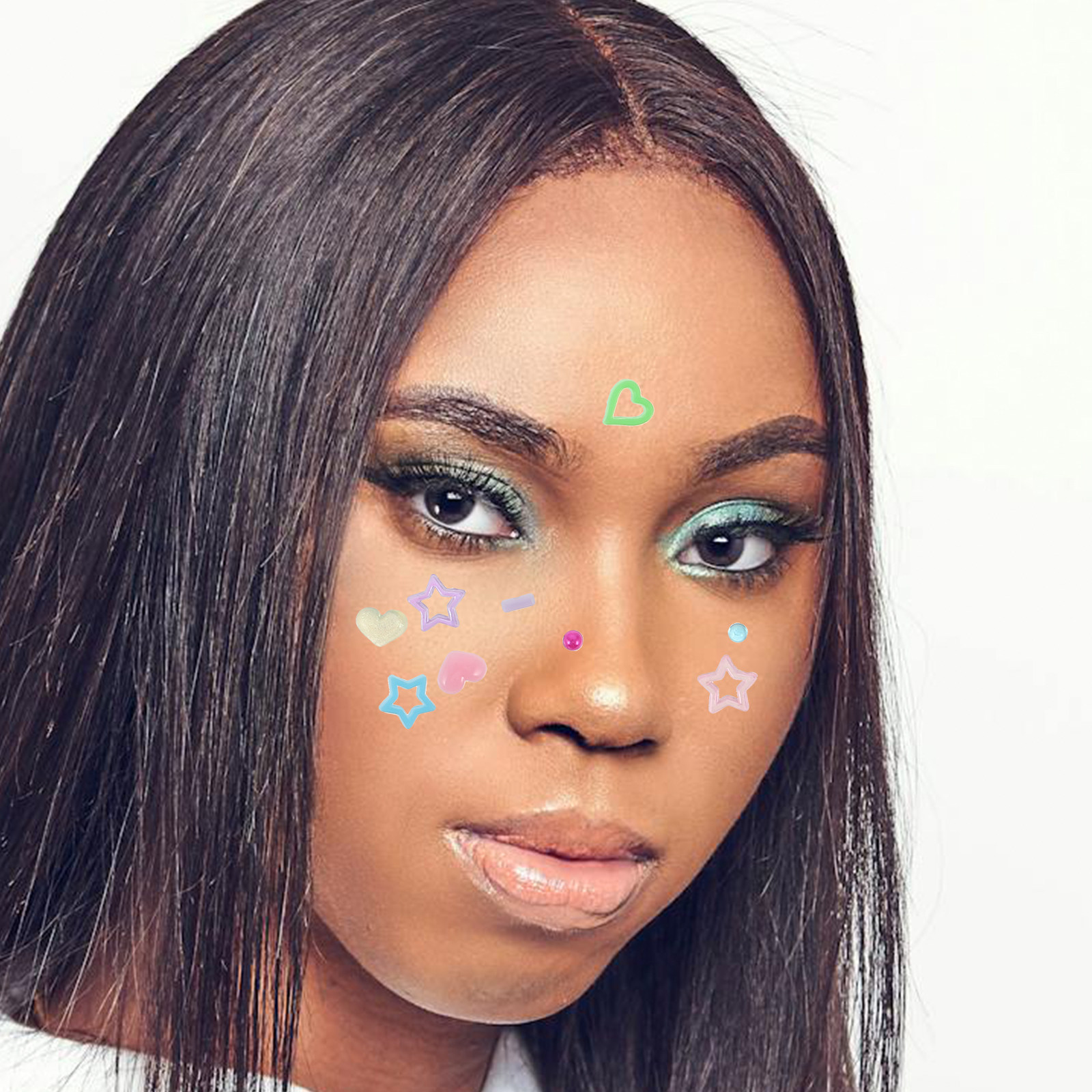 Beauty Gems Makeup - 10 Hojas de Adhesivos de Diamantes