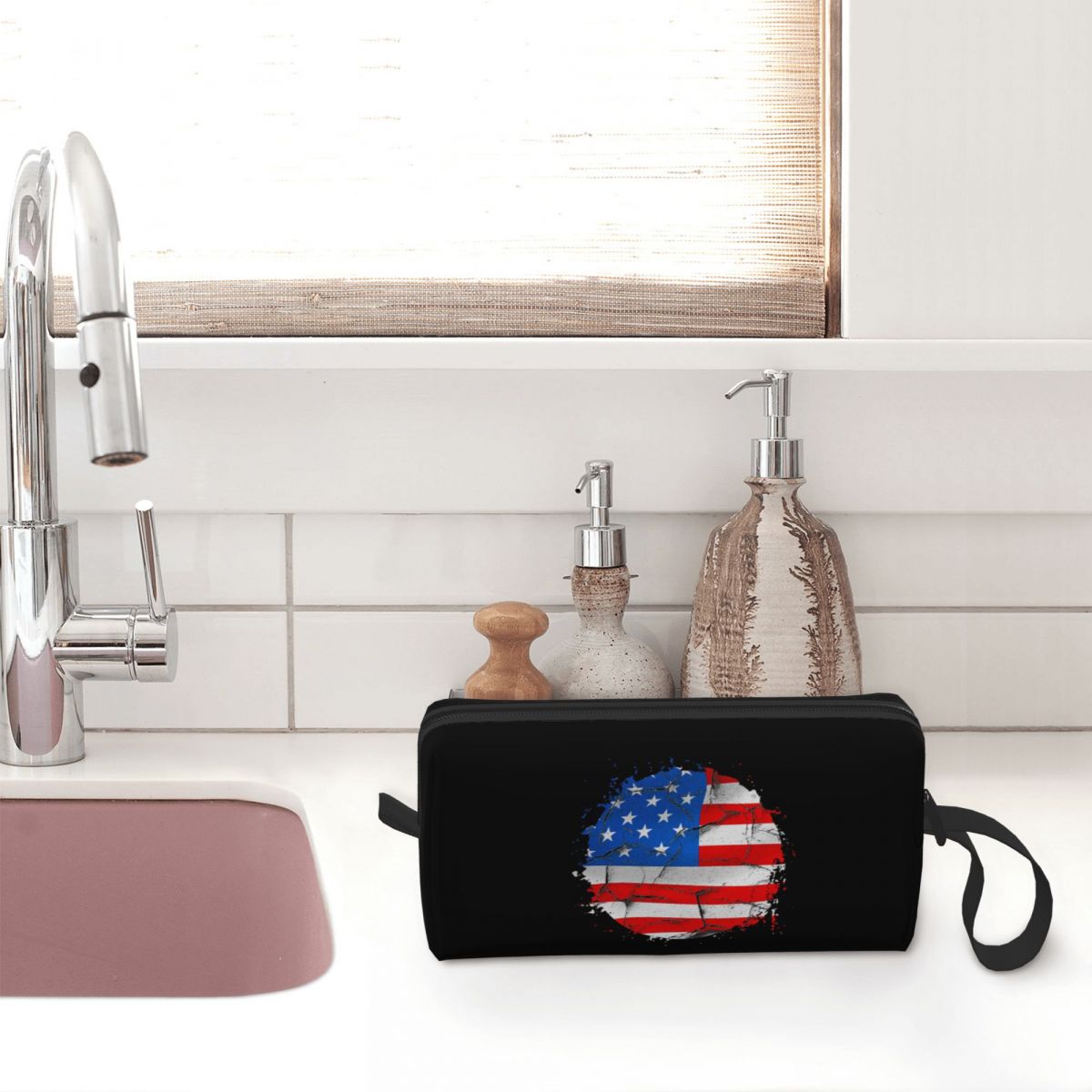 Bolsa de maquillaje con bander - Beauty Makeup Usa reseña y precio
