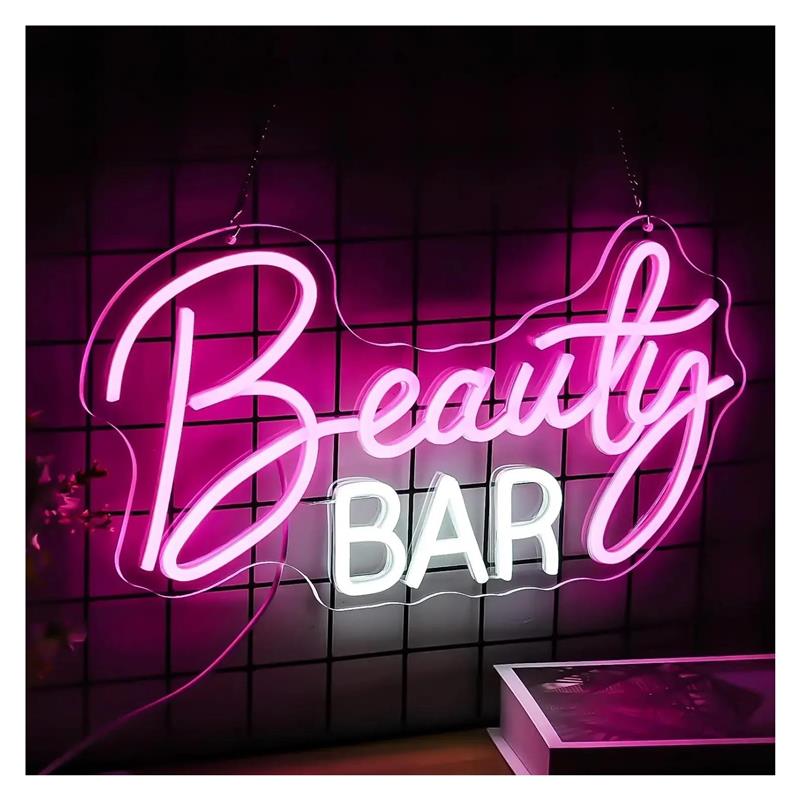 Letrero de neón Beauty Bar, lu - Beauty Makeup Wallpaper reseña y precio