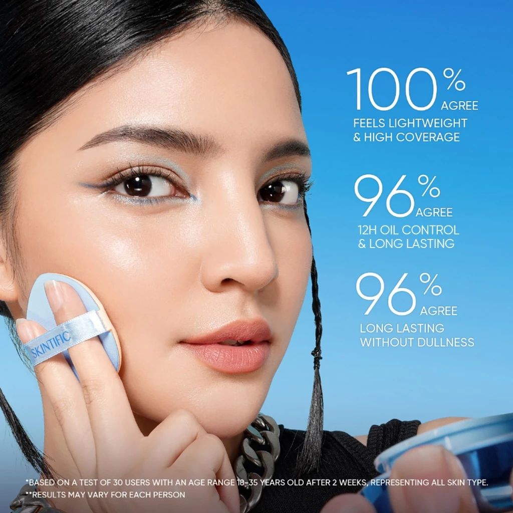 SKINTIFIC Perfect Stay Cushion - Concealer Full Coverage reseña y precio