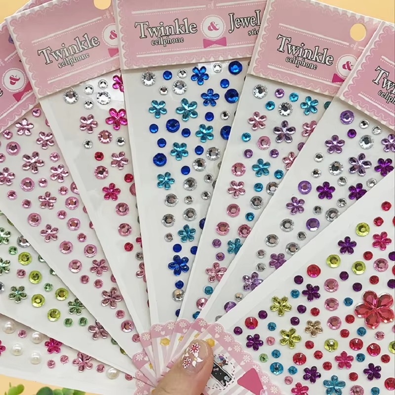 Pegatinas brillantes 3D para l - Beauty Gems Makeup reseña y precio