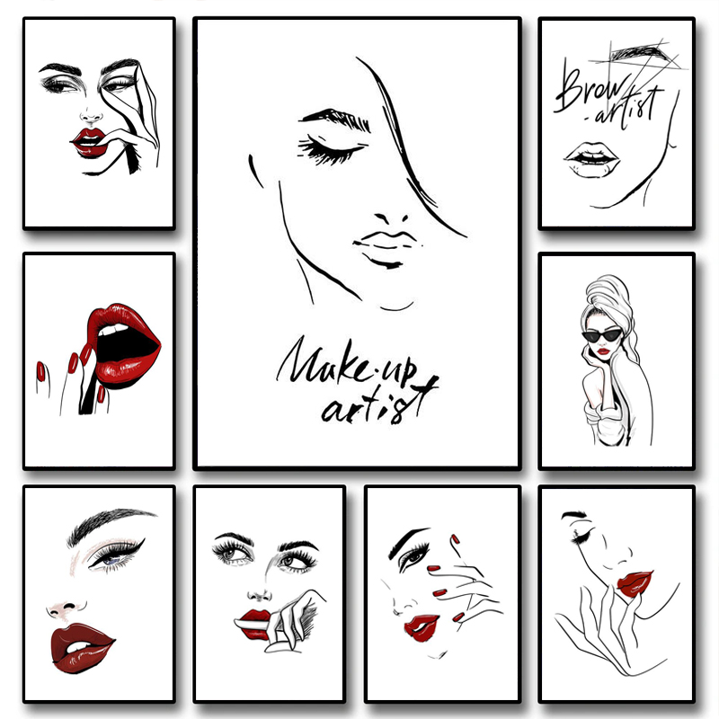 1 pieza (sin marco) Póster de  - Beauty Makeup Pic reseña y precio