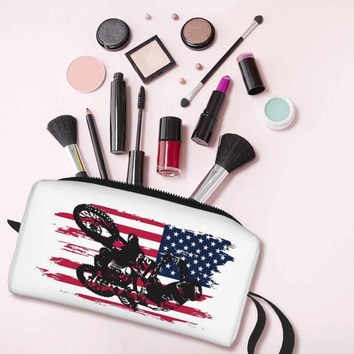 Bolsa de maquillaje con bander - Beauty Makeup Usa reseña y precio