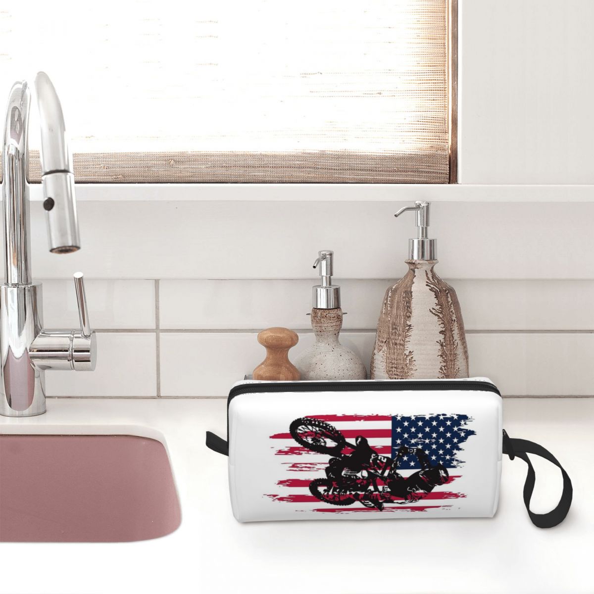 Bolsa de maquillaje con bander - Beauty Makeup Usa reseña y precio