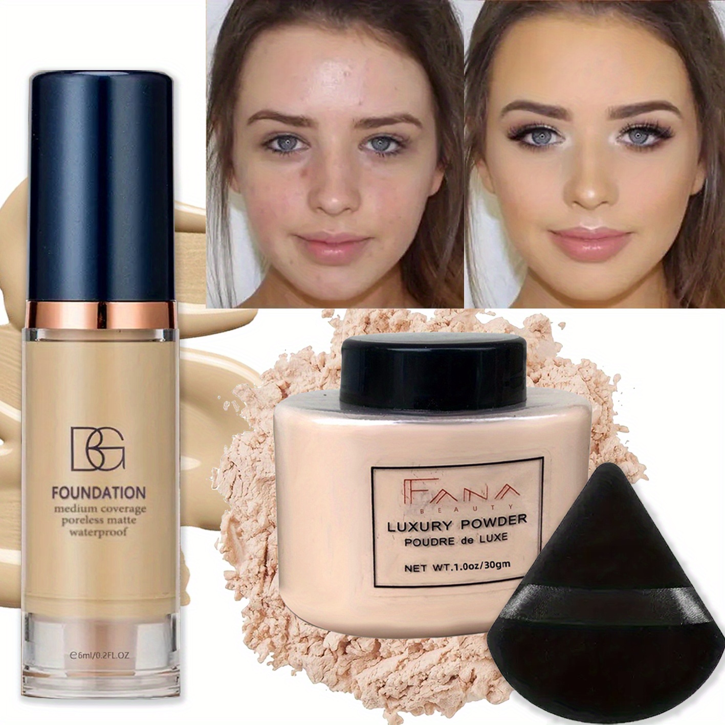 3 unids/set de base de cobertu - Concealer Full Coverage reseña y precio